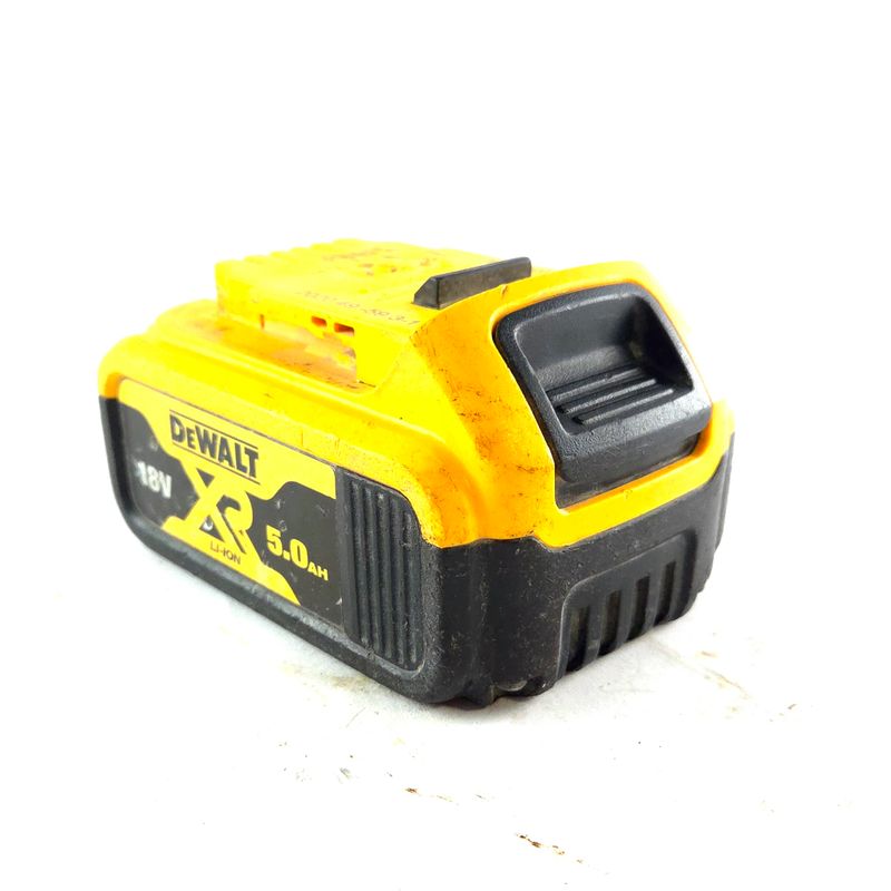 DeWALT 18V 5.0AH Accu, Geel/Zwart | In Nette Staat