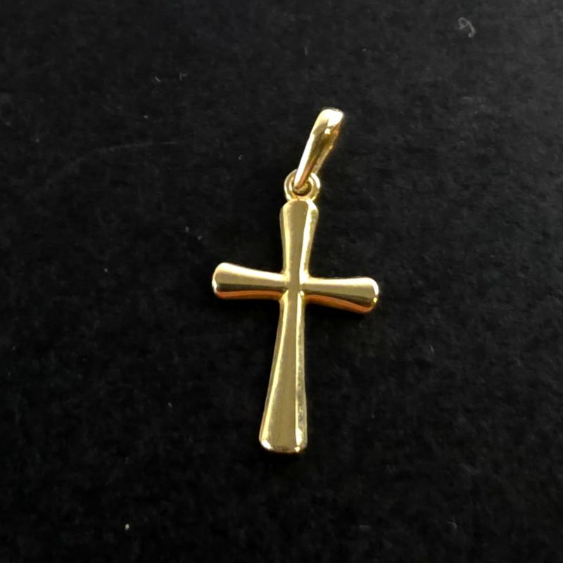 Geelgouden 14KT Hanger, Kruisje, 0.7G | ZGAN