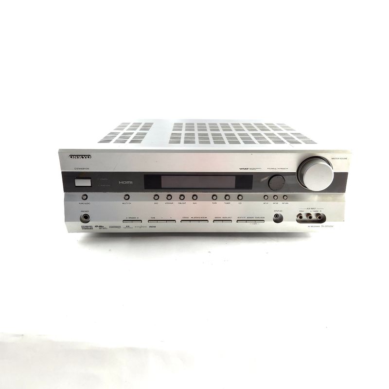 Onkyo, TX-SR505E, Receiver, Zilver/Silver, Excl AB | Netjes
