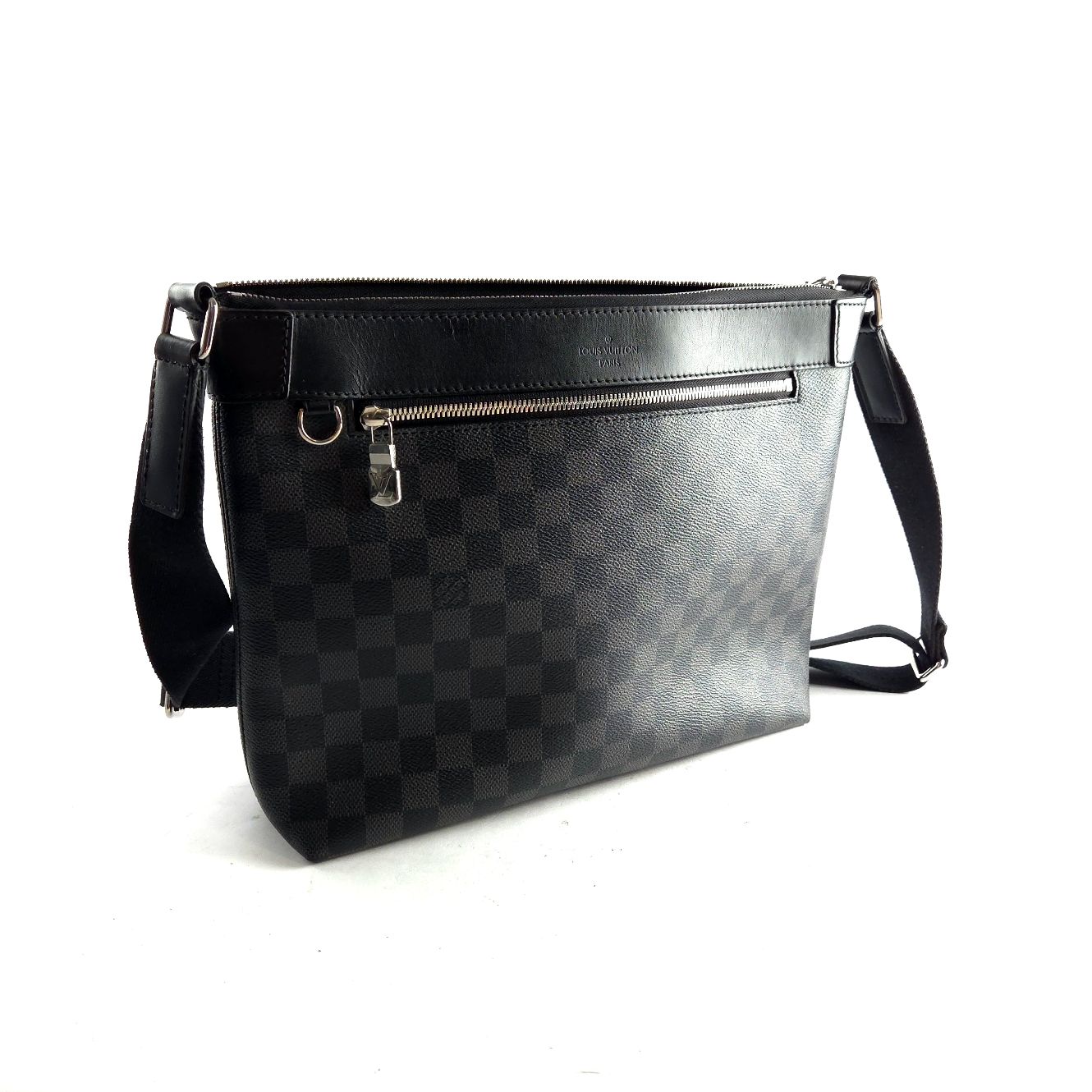 Louis Vuitton, District PM Damier Graphite Messenger Bag