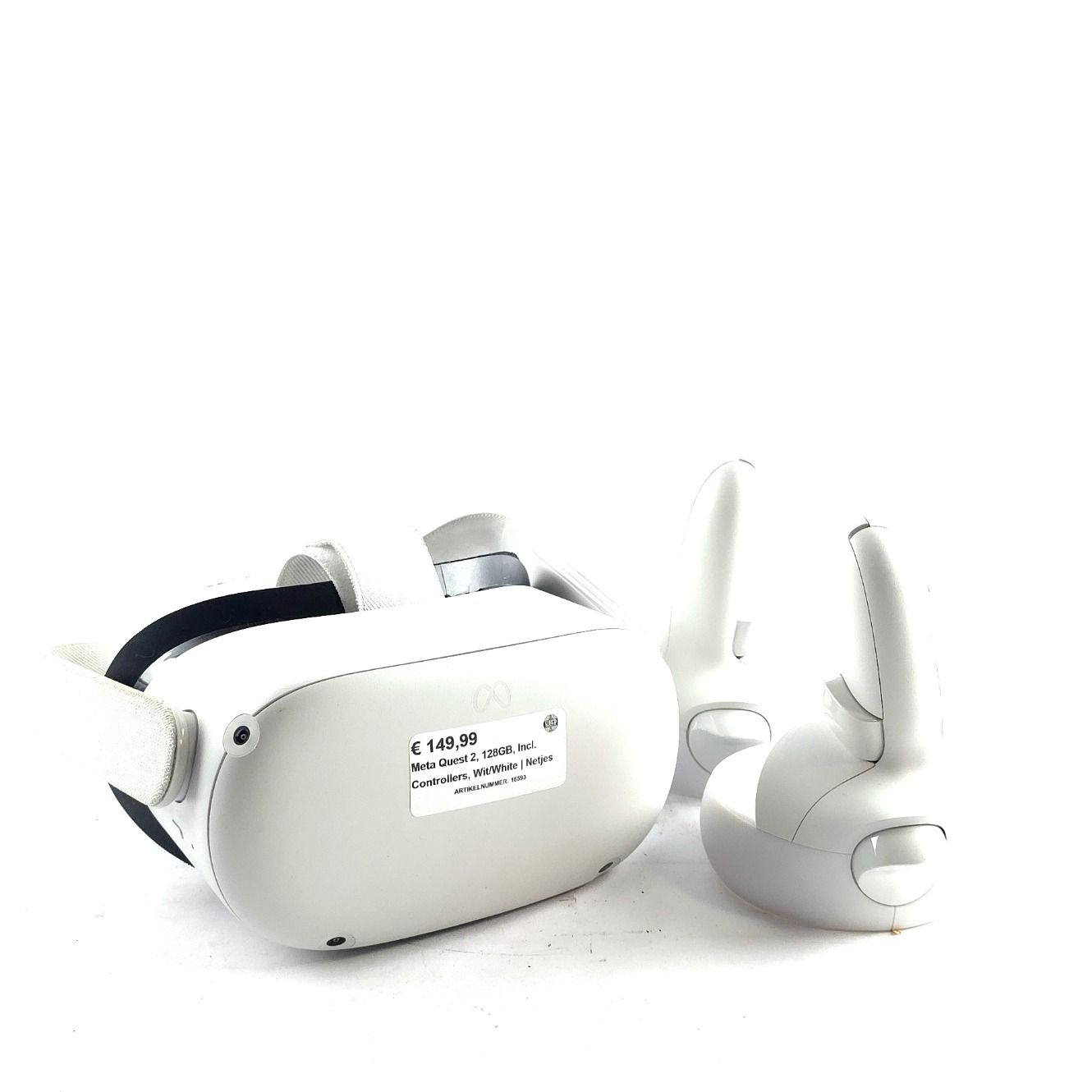 Meta Quest 2, 128GB, Incl. Controllers, Wit/White | Netjes