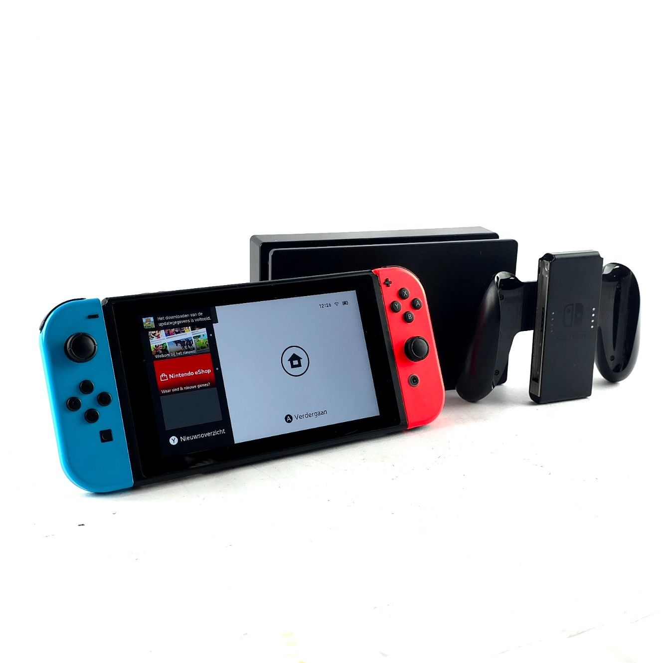 Nintendo Switch,(2019), Red/Blue, Incl Accessoires  | Netjes