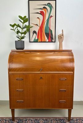 Eleganter Mid Century Sekretär / Schreibtisch