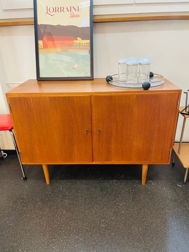 Abschliessbare Mid Century Teak Kommode