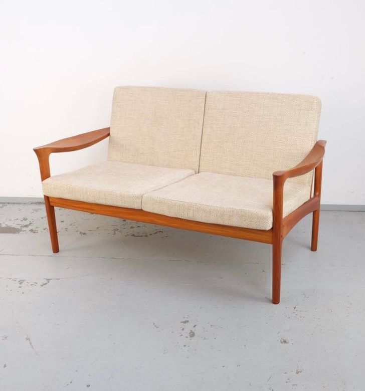 Mid Century Teak Sofa von Golstrup, dänisch
