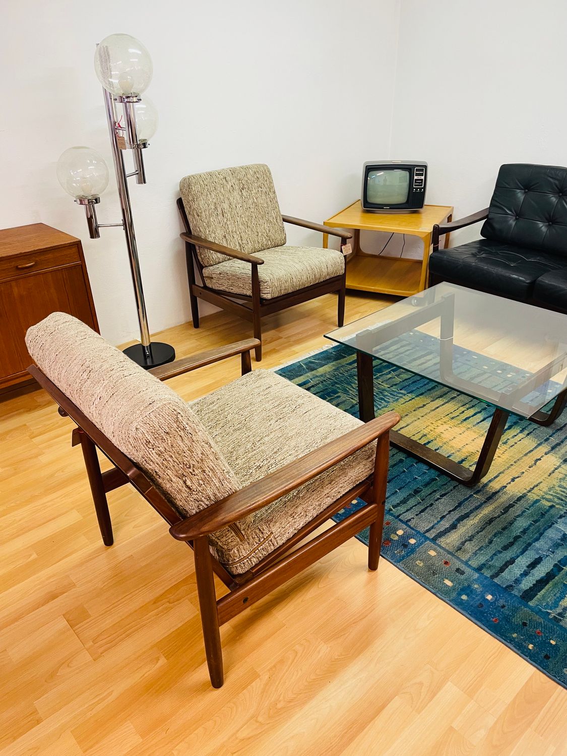 Mid Century Teak Lounge Chairs