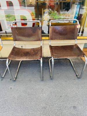 Kernleder Freischwinger