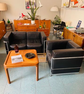 LC2 Lounge/Sofa, Corbusier, Premium Replica