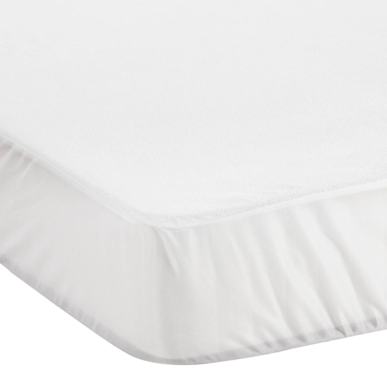 Protector de colchón transpirable e impermeable rizo 100% algodón