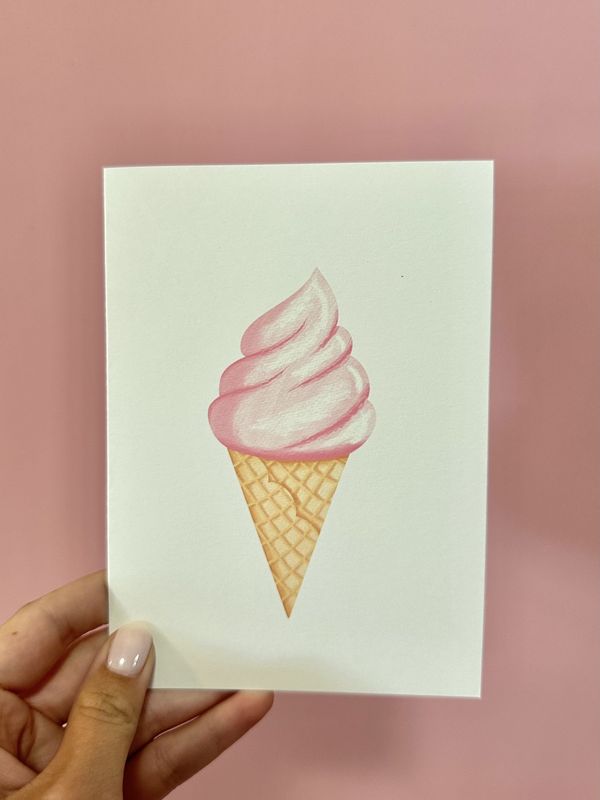 Ice Cream Greeting Card