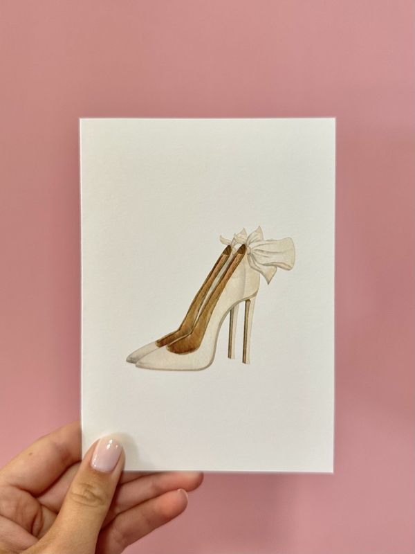 Bridal Shoes Greeting Card