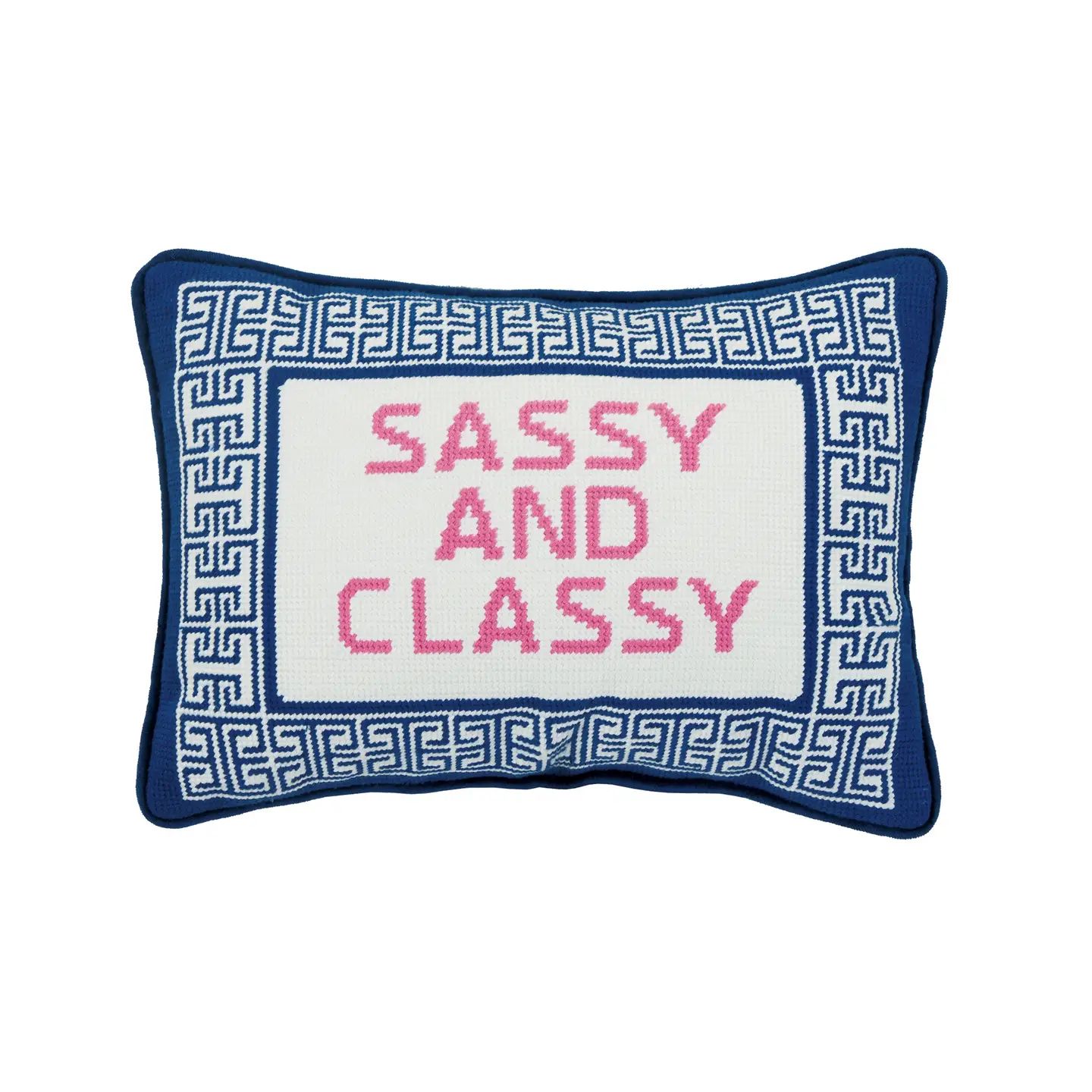 Sassy and Classy Needlepoint Pillow