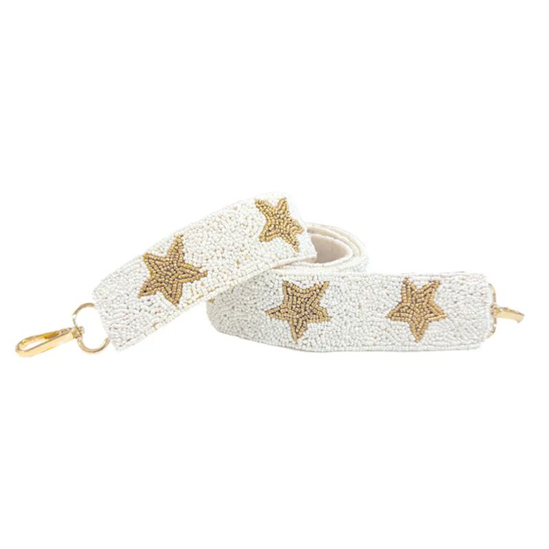 White &amp; Gold Star Strap