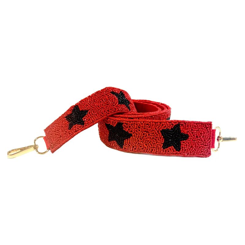 Red &amp; Black Star Crossbody Strap