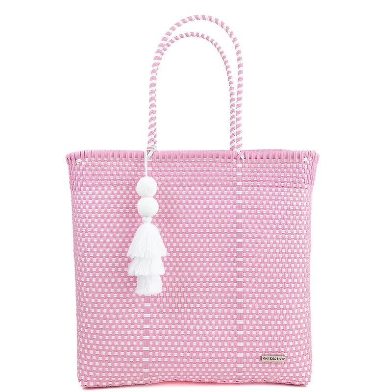 Pastel Pink and White Jumbo Tote