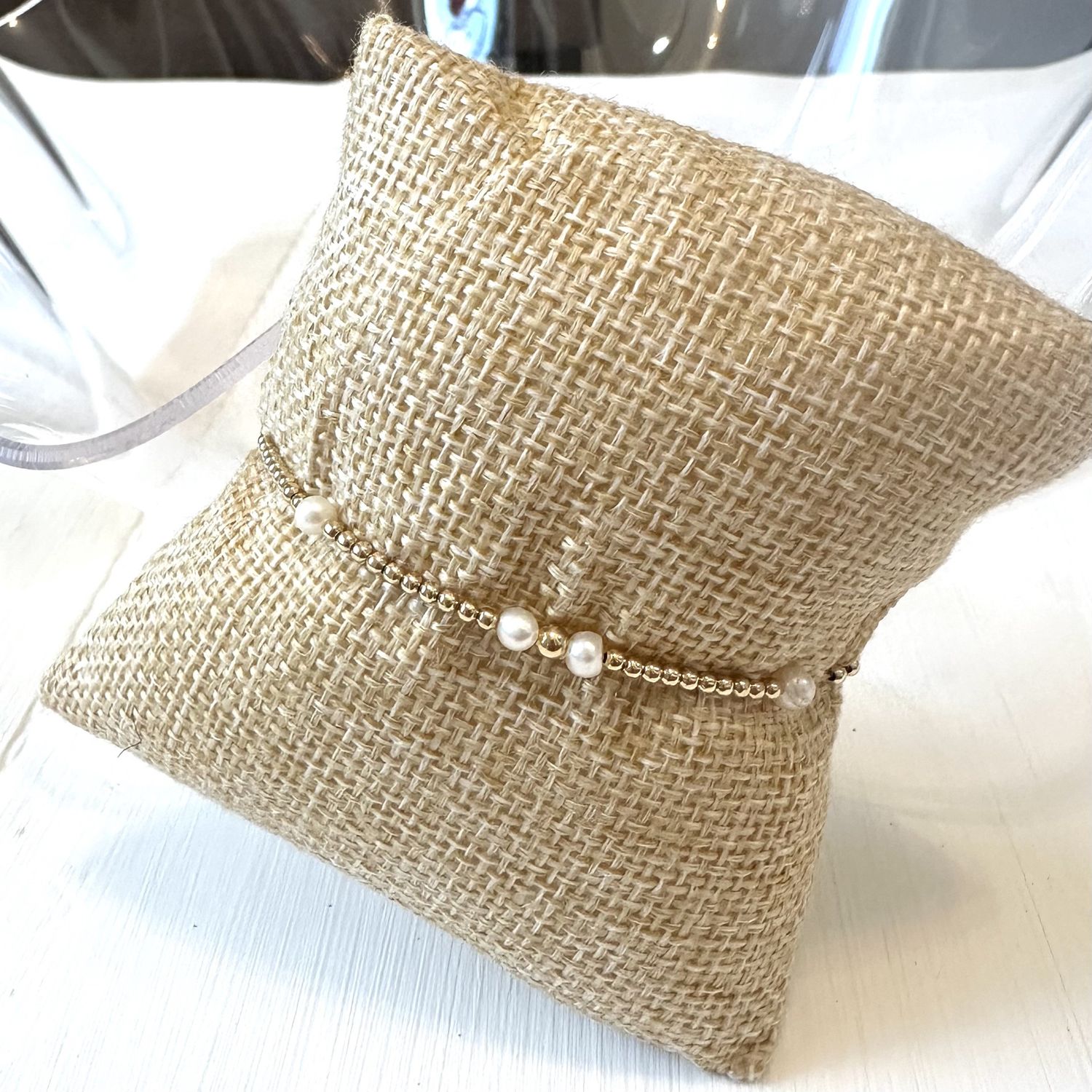 Gold Pearl Bracelet