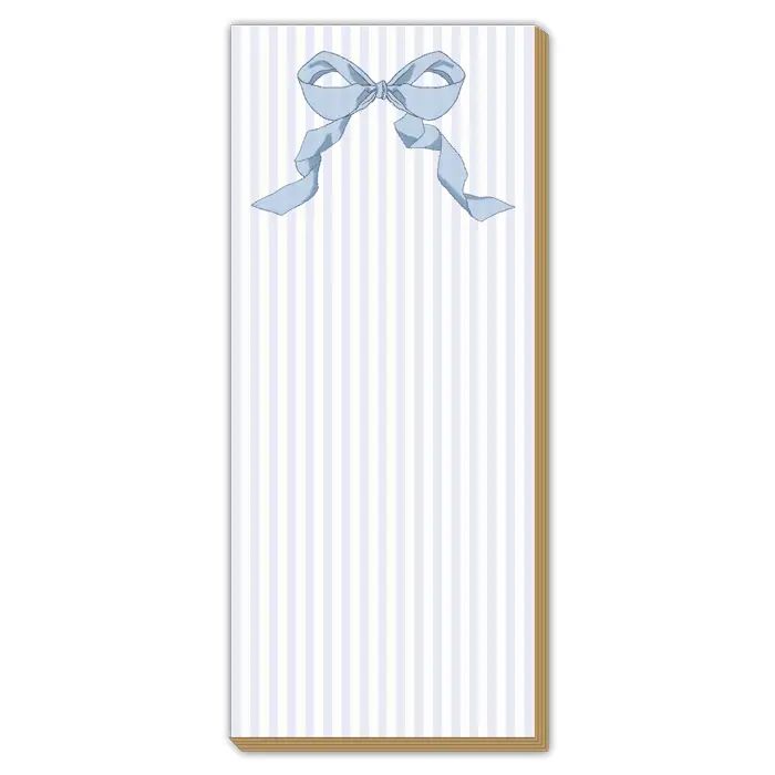 French Blue Bow Notepad