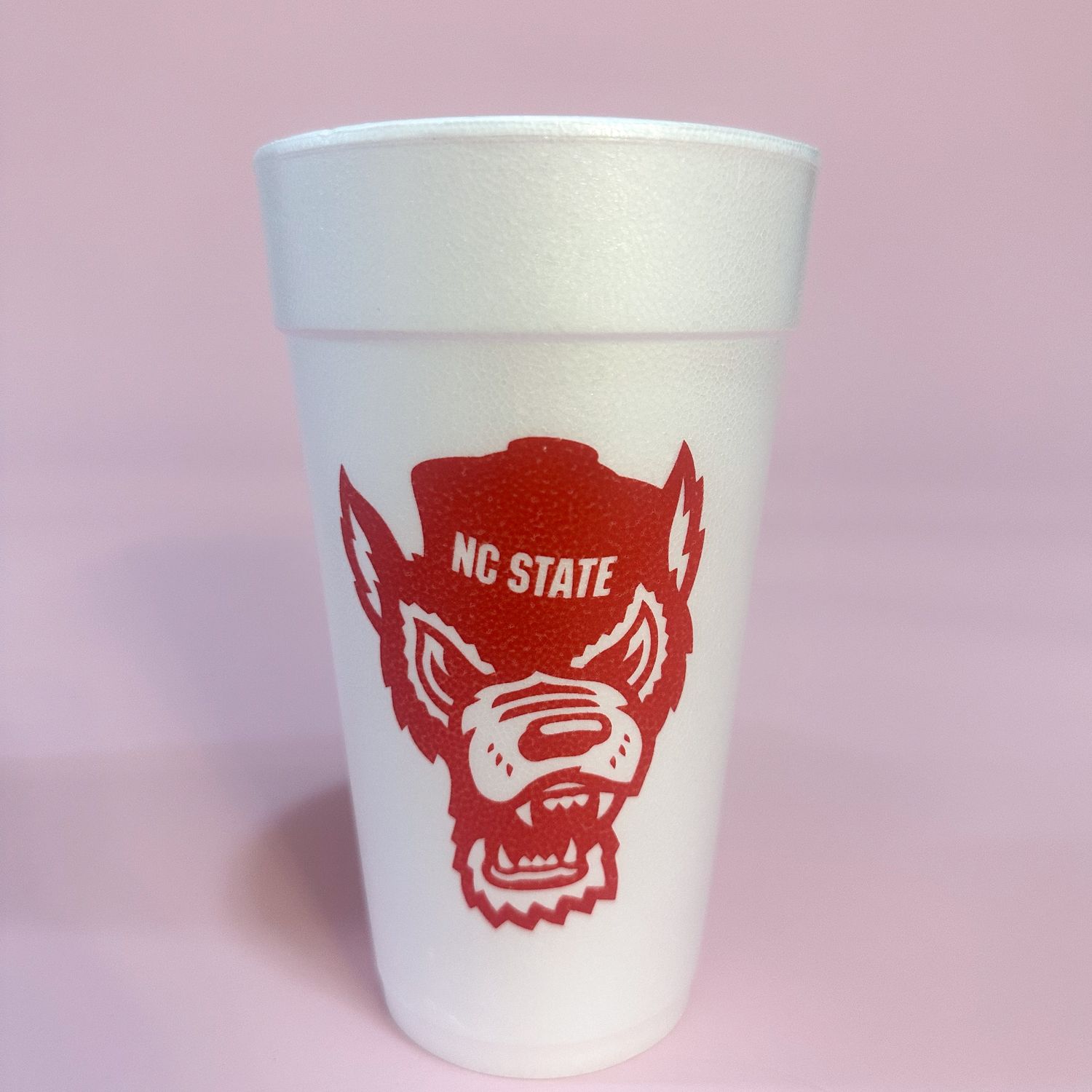 Red Wolf Styrofoam Cups