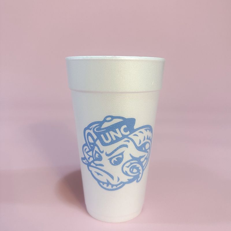 Tar Heel Styrofoam Cups