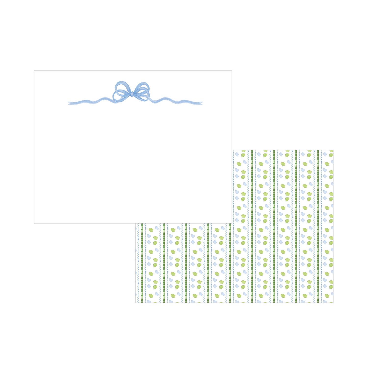 Blue Bow Notecards
