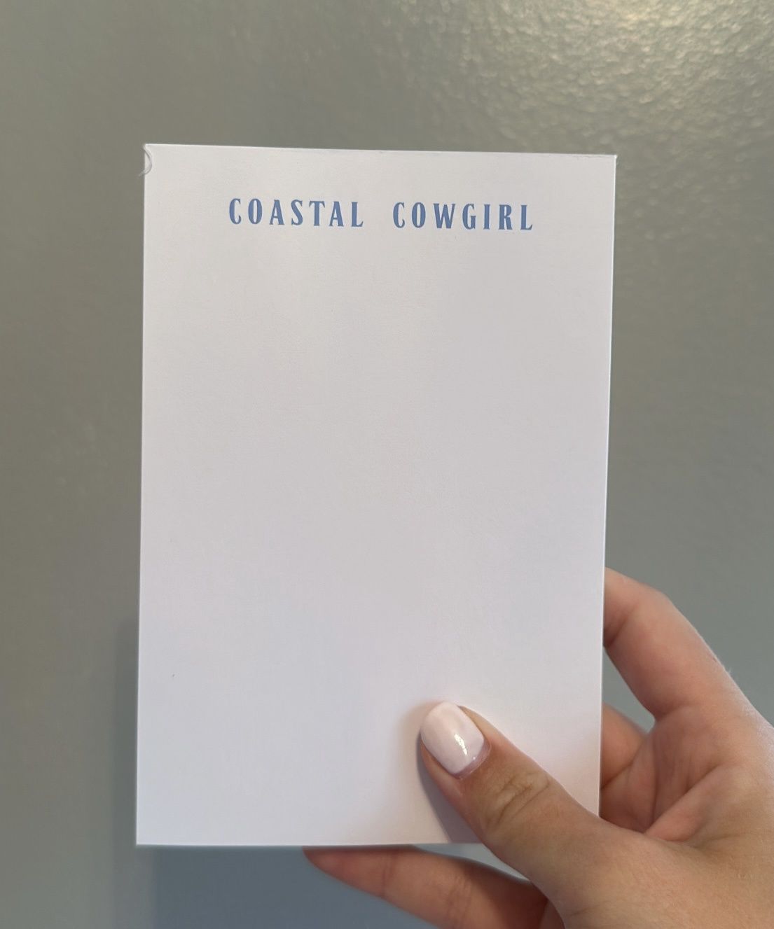 Coastal Cowgirl Notepad