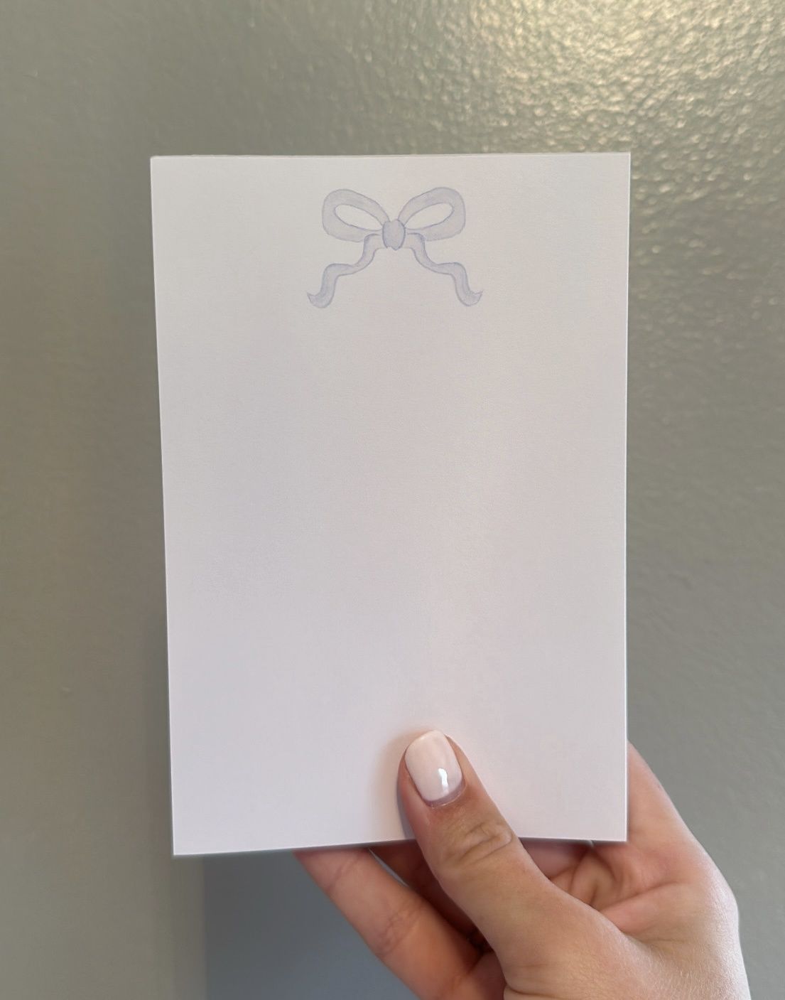 Baby Blue Bow Notepad