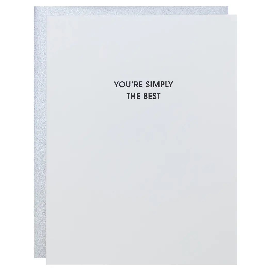 Simply the Best Greeting Card