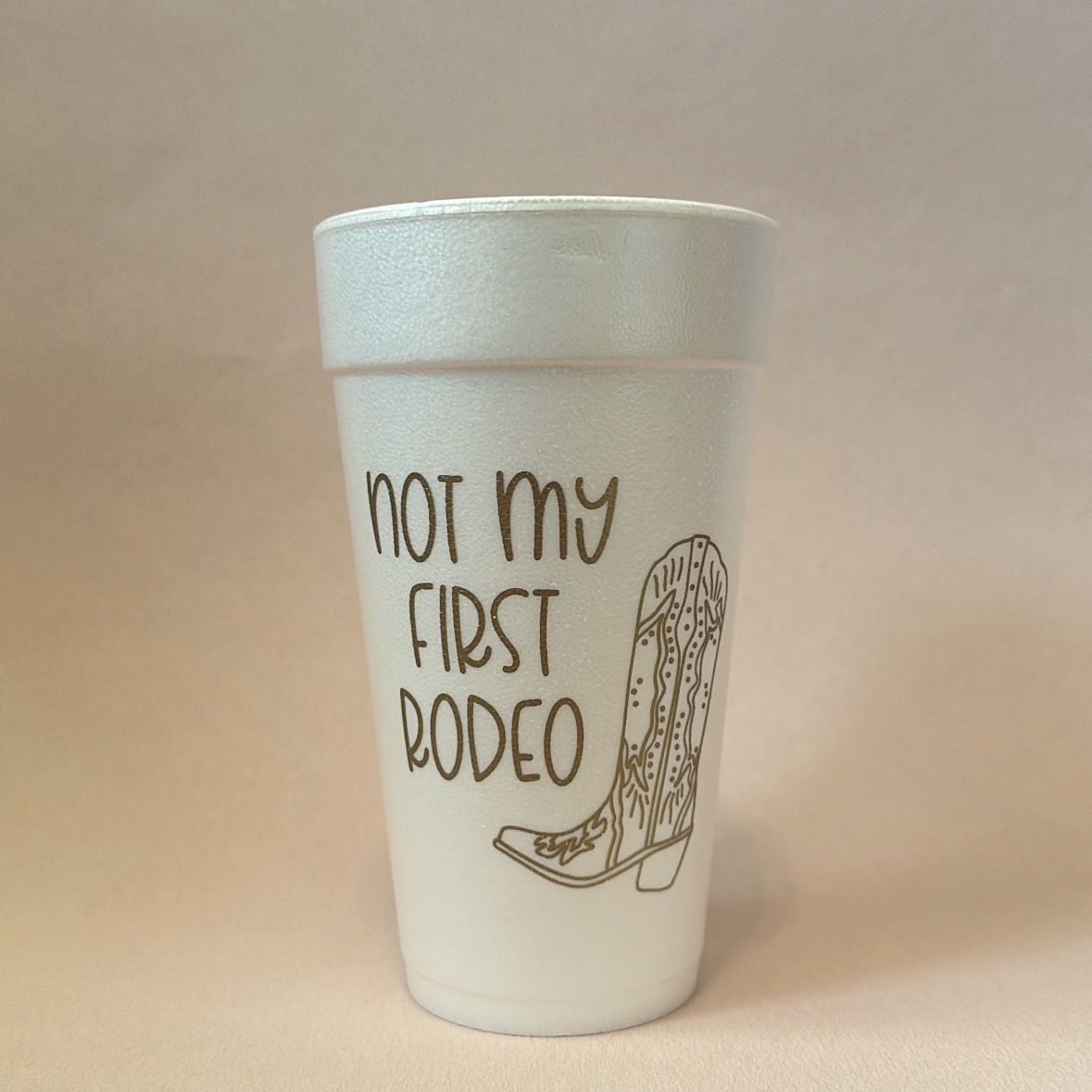 First Rodeo Styrofoam Cups