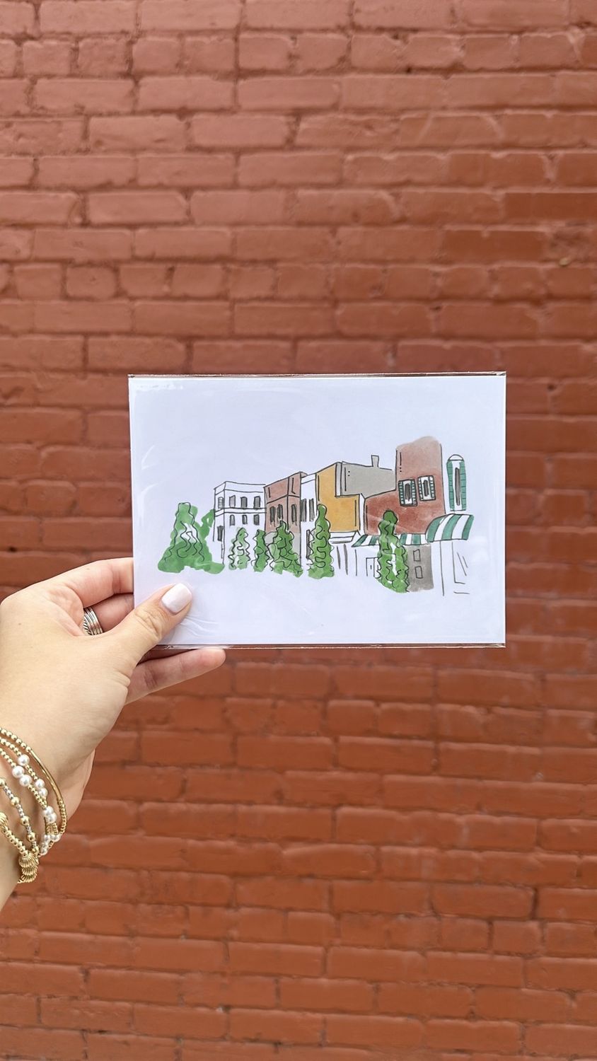 Downtown Benson Art Print, Size: 5x7