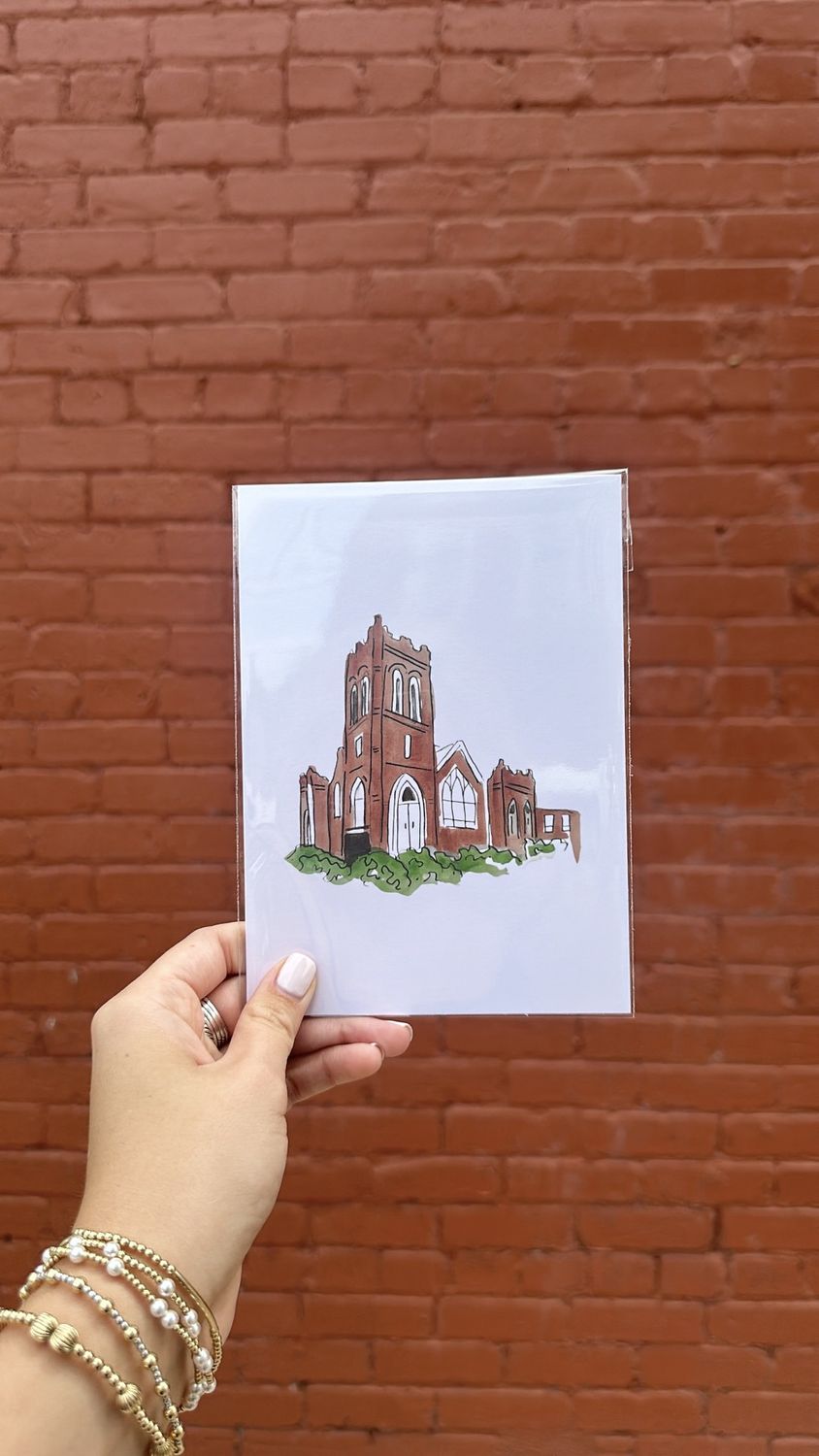 Benson Baptist Church Art Print, Size: 5x7
