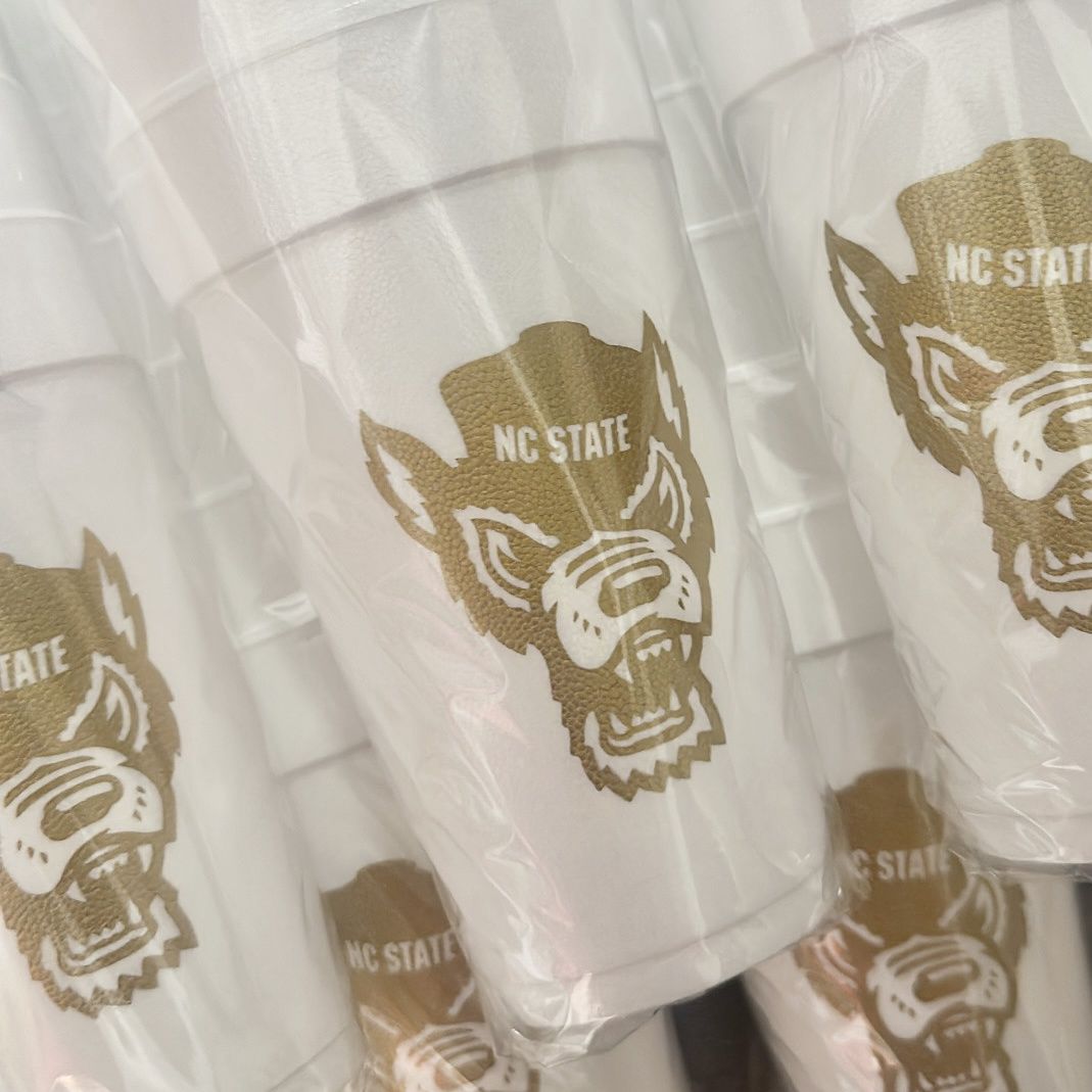 Gold Wolf Styrofoam Cups