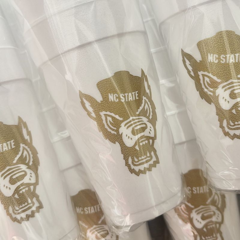 Gold Wolf Styrofoam Cups