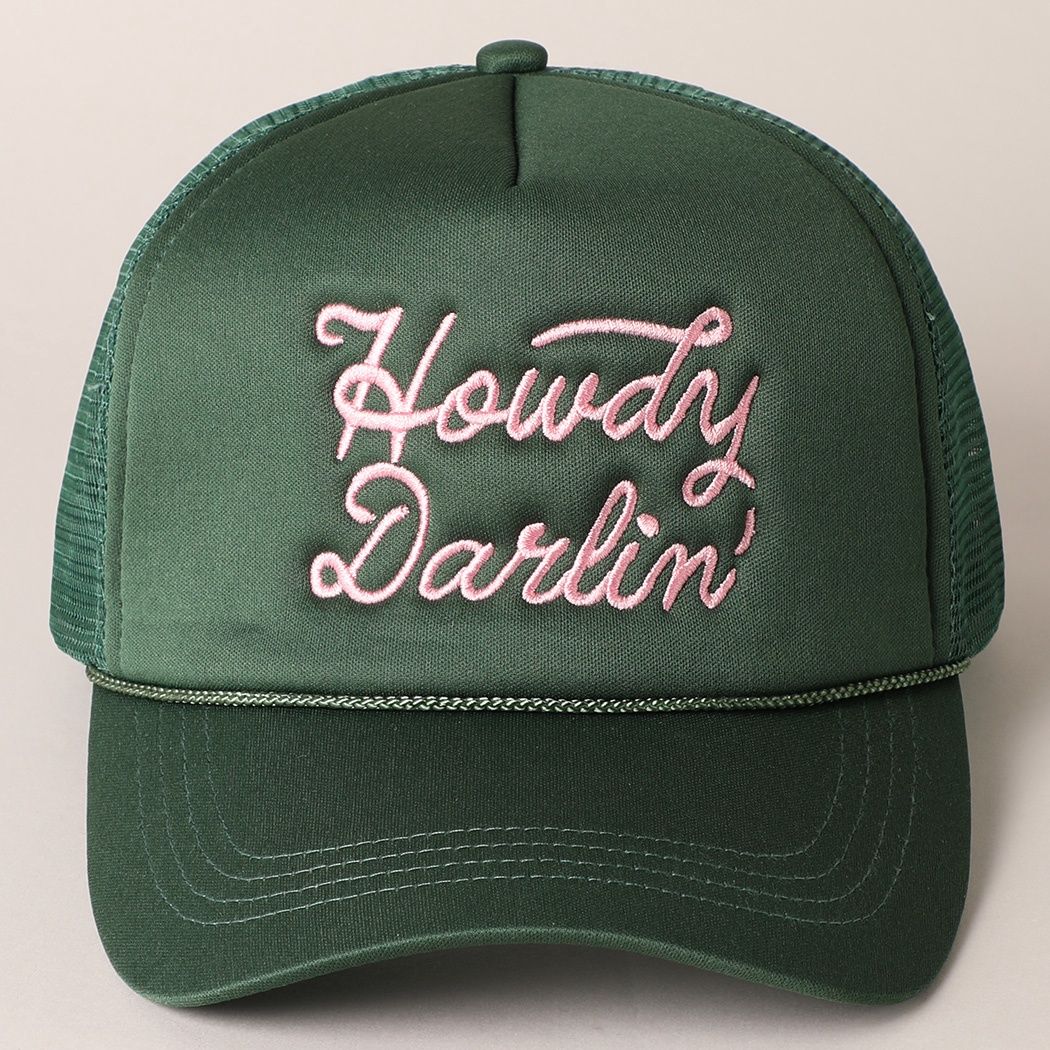 Howdy Darlin' Trucker Hat - Green