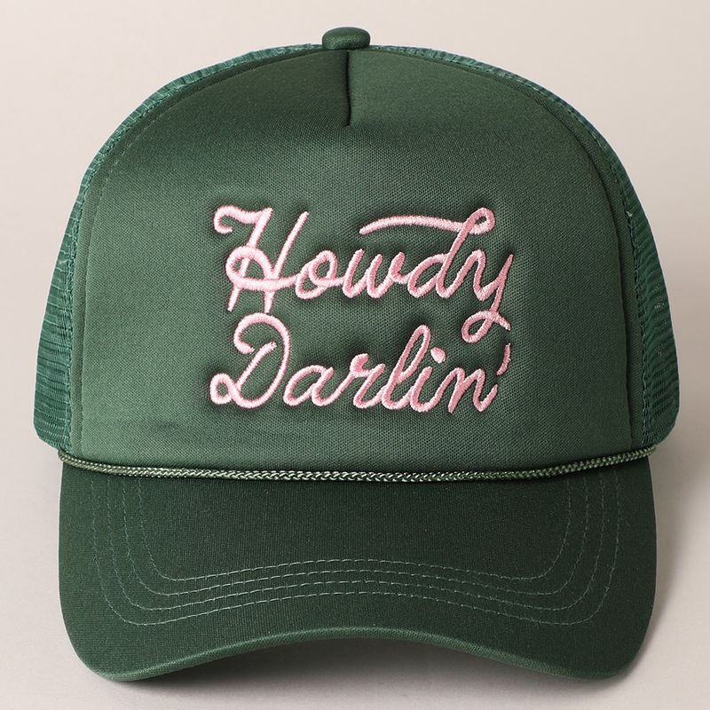 Howdy Darlin' Trucker Hat - Green
