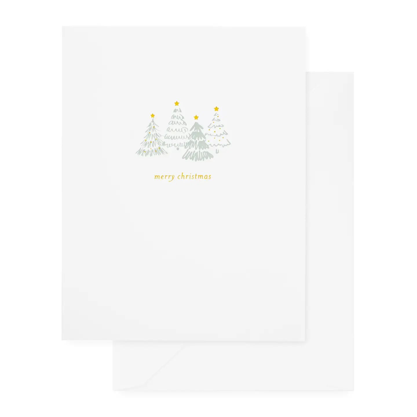Christmas Trees Greeting Card