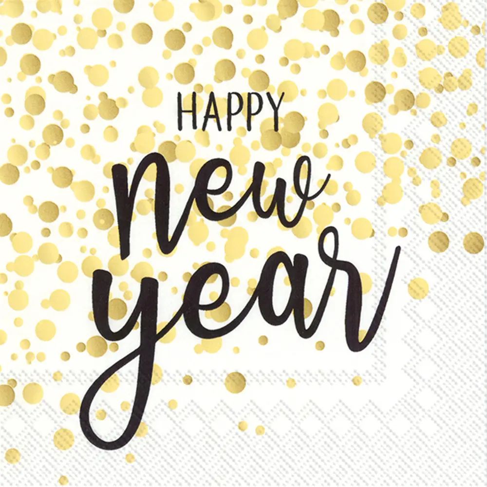 Gold New Year Napkins