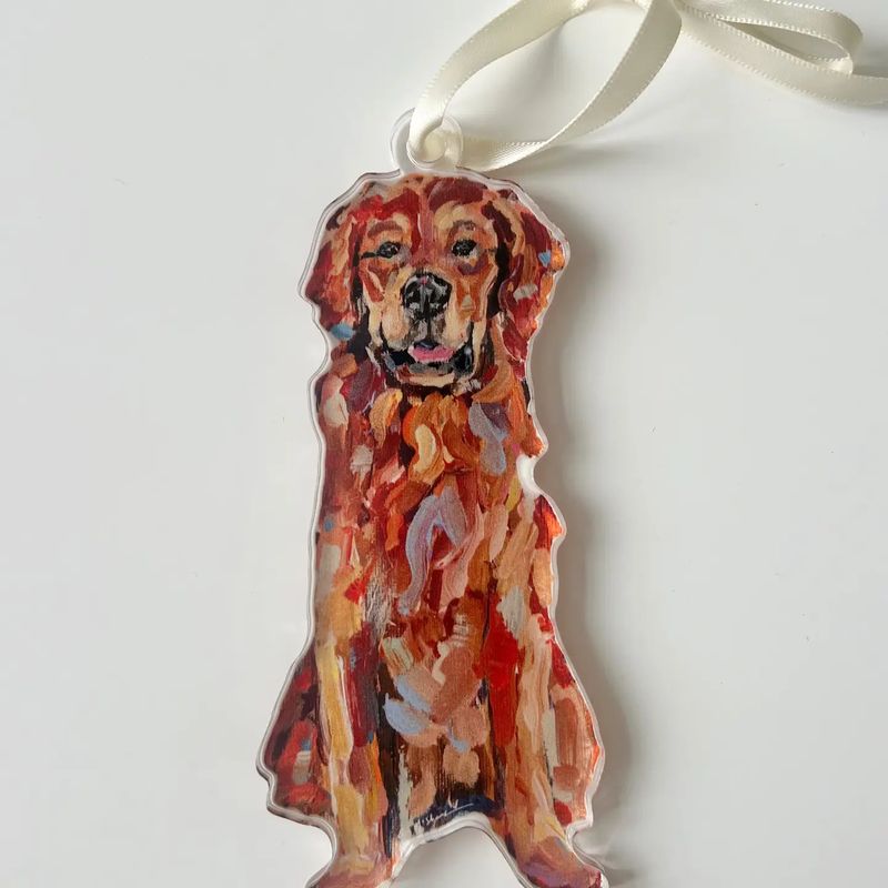 Red Golden Retriever Ornament