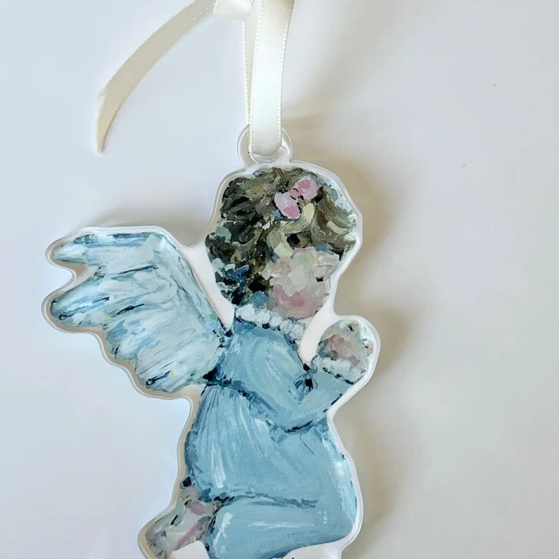 Tiny Wings Ornament - Girl