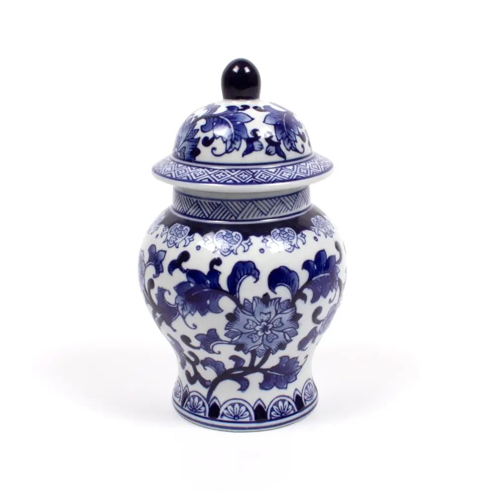 Blue Chinoiserie Jar