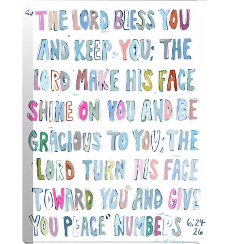 Numbers 6:24-26 Acrylic Block