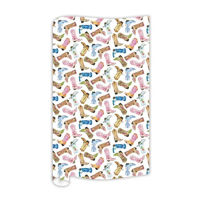Colorful Cowboy Boots Wrapping Paper