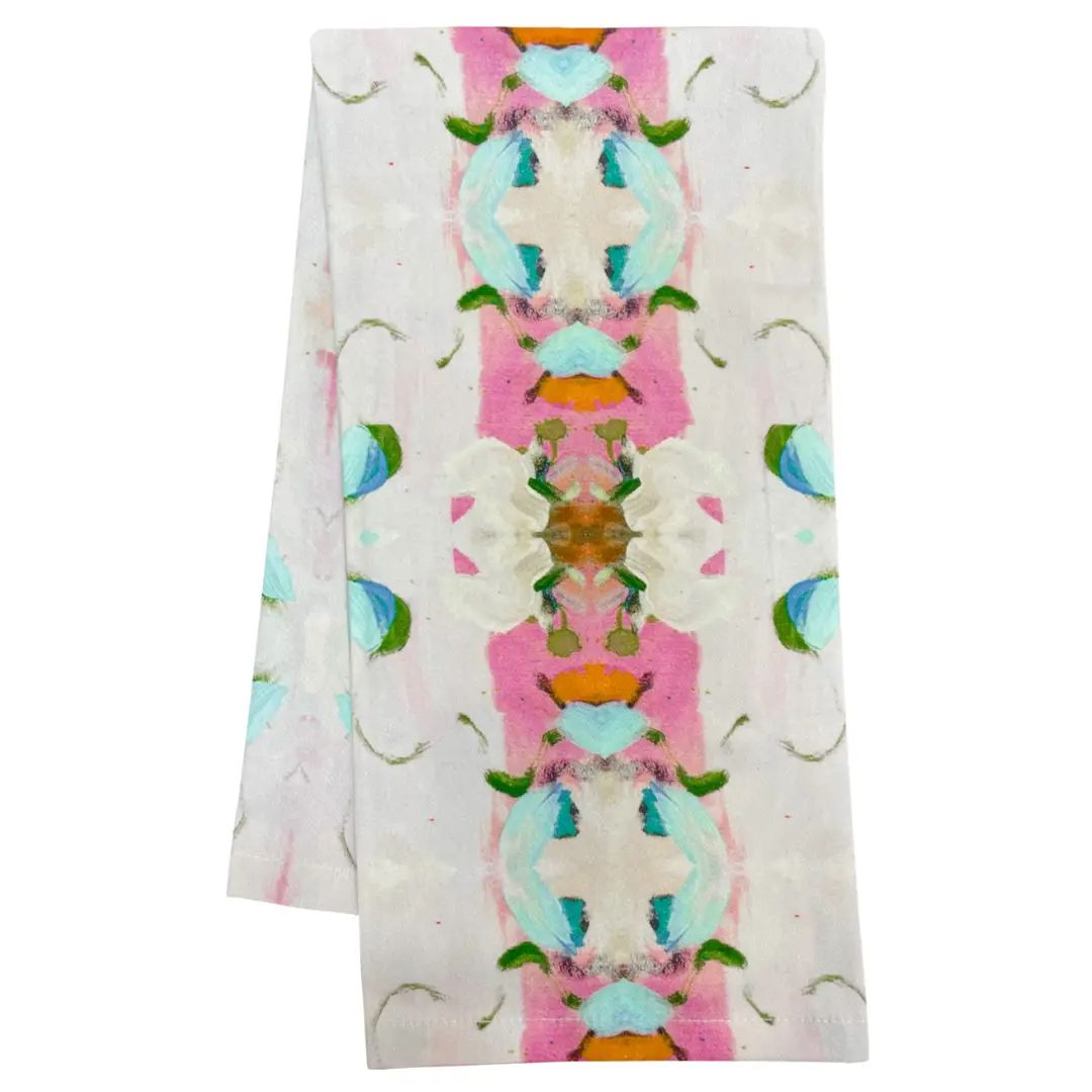 Garden Pink Tea Towel