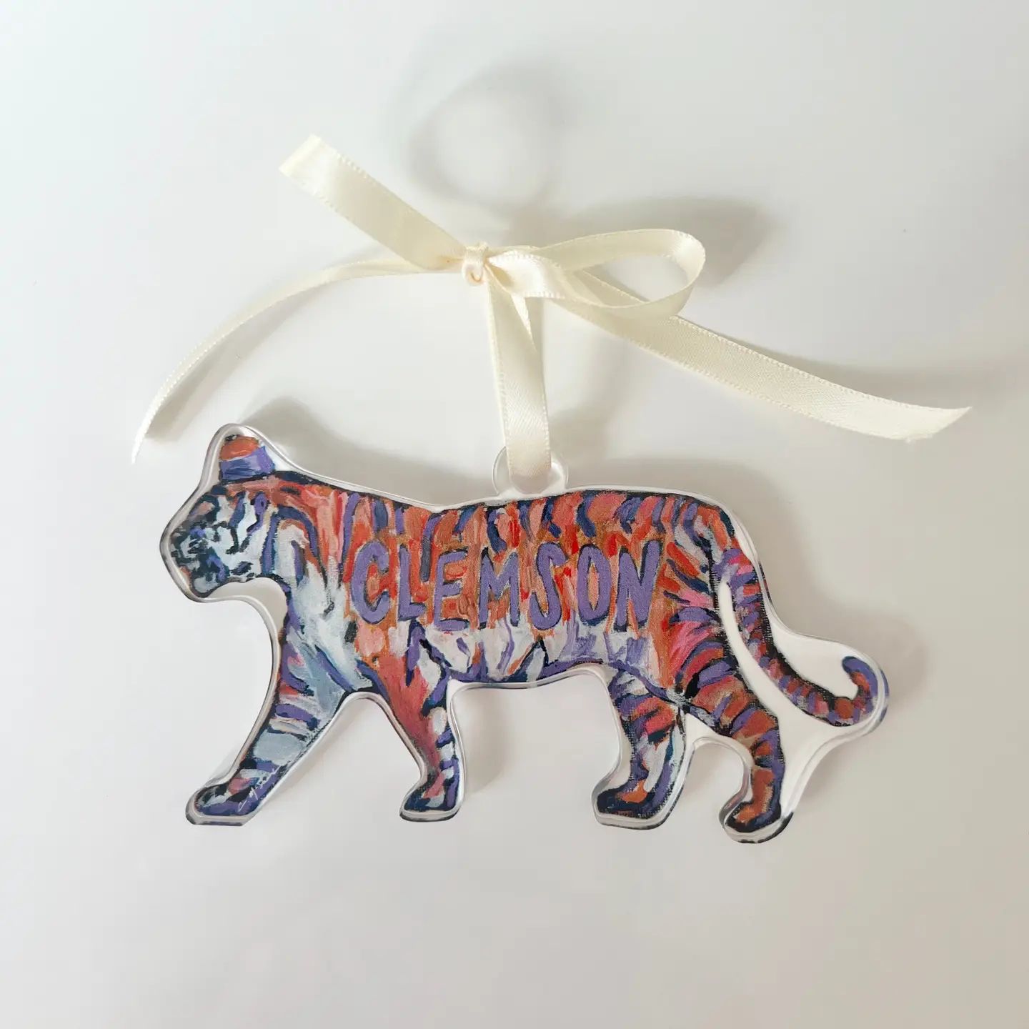 Clemson Tiger Acrylic Ornament