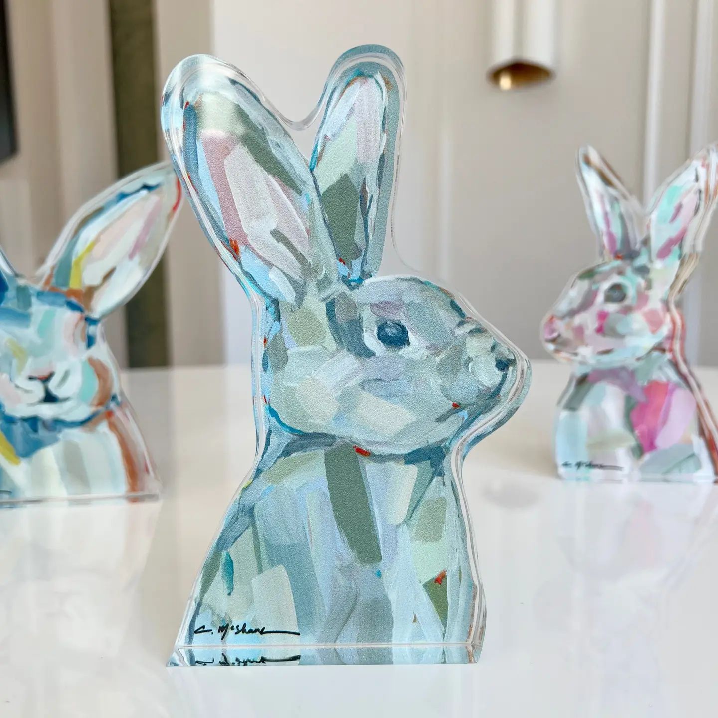"Bunny Love" Acrylic Block