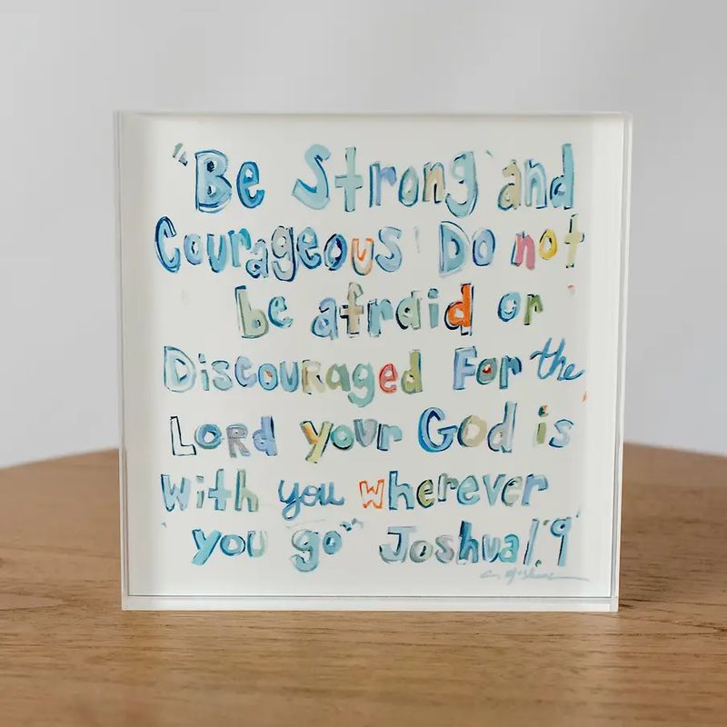 Joshua 1:9 - Acrylic Block