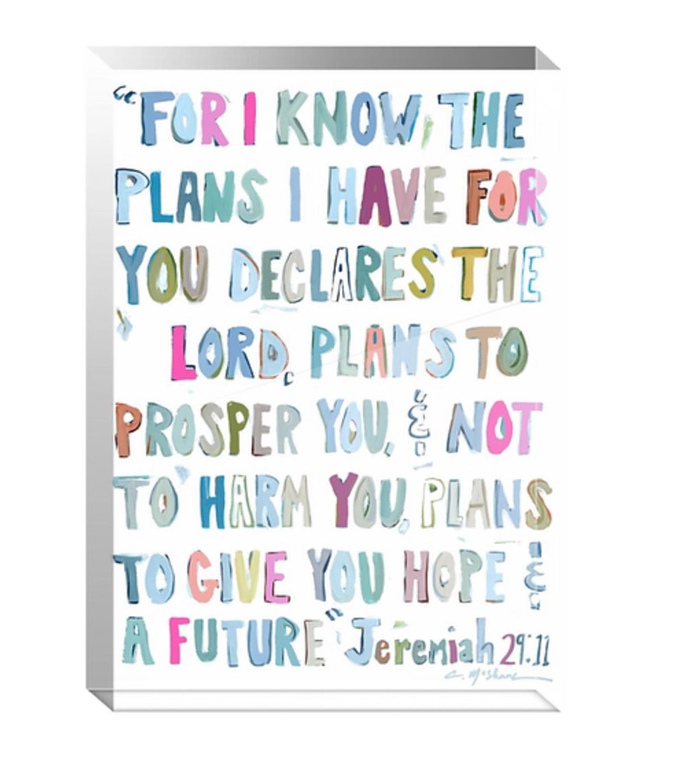 Jeremiah 29:11 - Acrylic Block