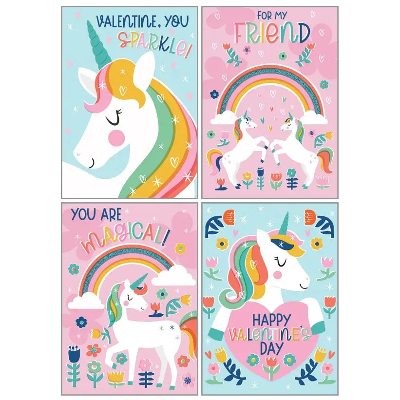 Kids Valentine Pack - Unicorns