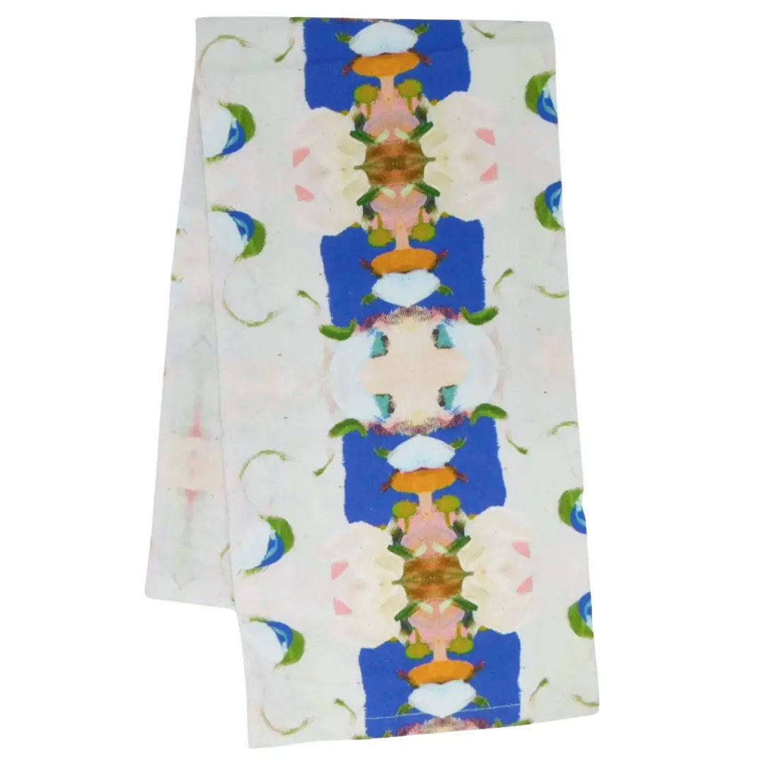 Garden Blue Tea Towel