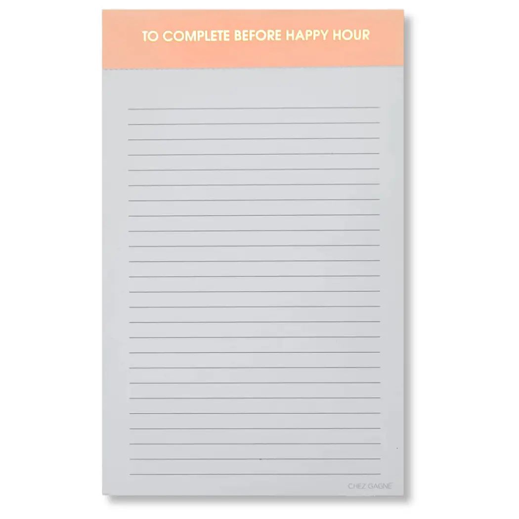 Complete Before Happy Hour Notepad
