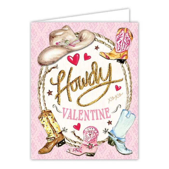 Howdy Valentine Greeting Card